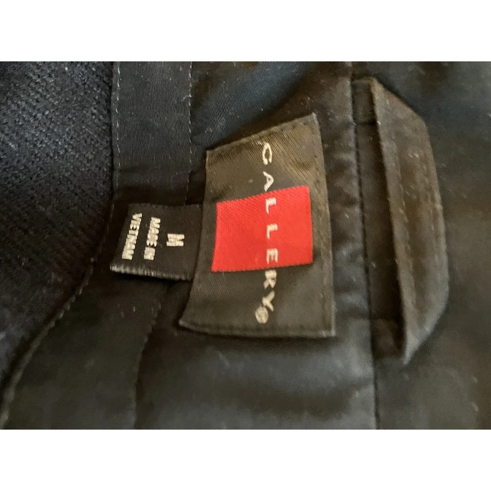 Gallery women's coat Size Med Black Removeable‎ Hood